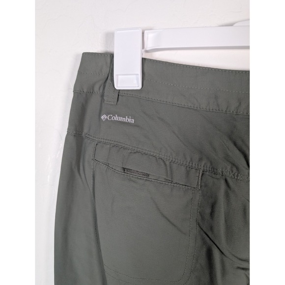 Columbia Pants Womens 8 Regular Green Omni-Shield Hiking Cargo Outdoor Nylon - Picture 6 of 13